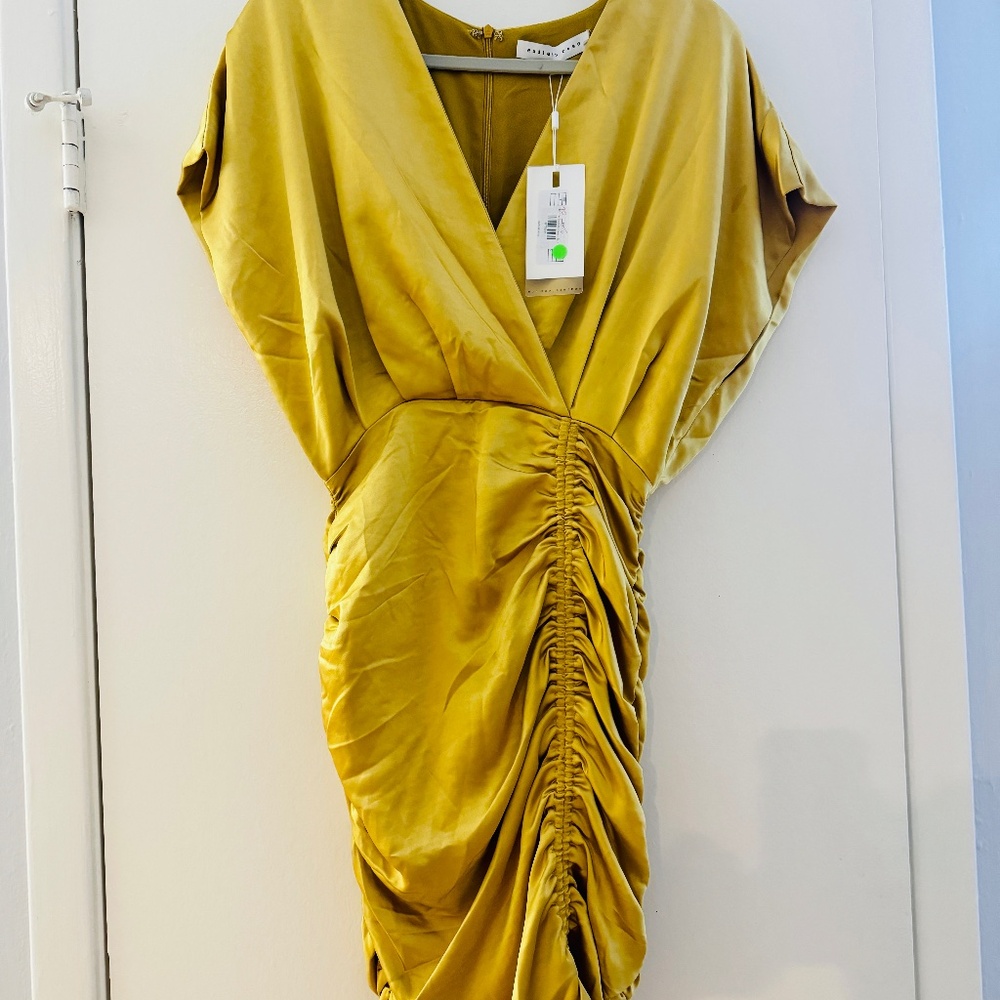 Endless rose gold ruche dress
